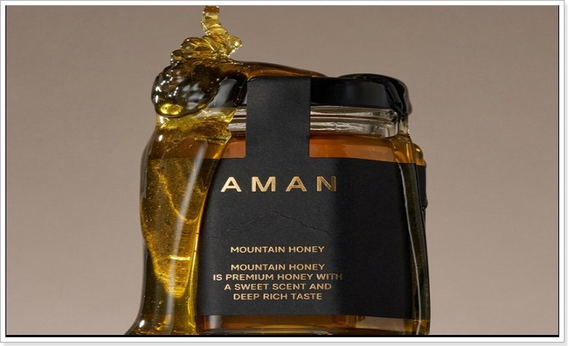 부드러운 질감과 투명한 노란색이 특징인 마운틴 허니