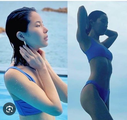 퍼포먼스 무용수로서의 기능적 몸 관리가 드러나는 복근