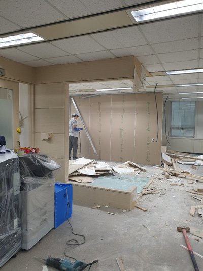 법률사무소 통신 라인 배치 작업